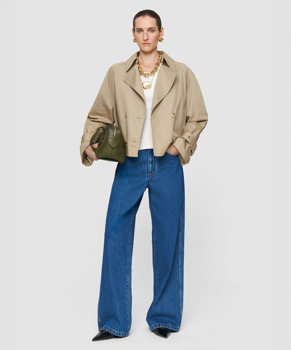 JOSEPH コットンブレンド　トレンチジャケット 