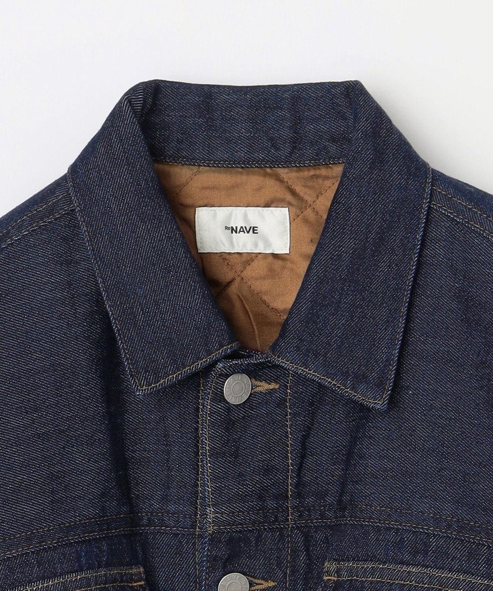 NAVE 【ReNAVE・洗える/中綿】ライトデニム ブルゾン 