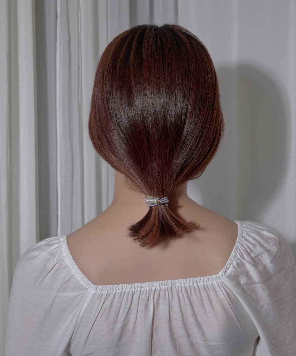 Phoebe パールラインコンビヘアブレス グレー 