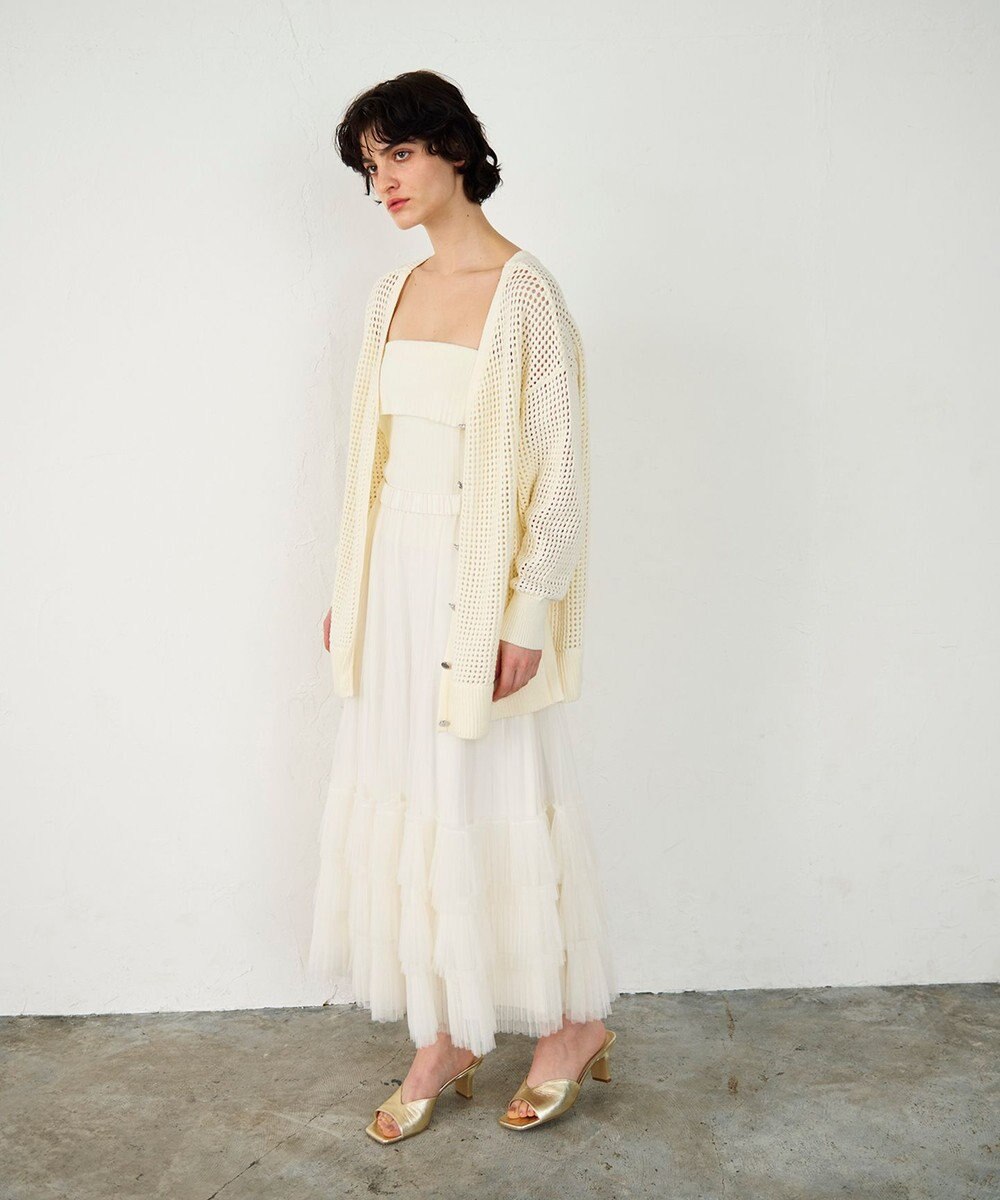 GRACE CONTINENTAL メッシュドルマン2WAYニット 