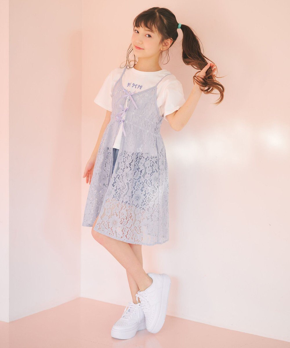 ANY KIDS 【洗濯機可能】バックリボン ショートパンツ 