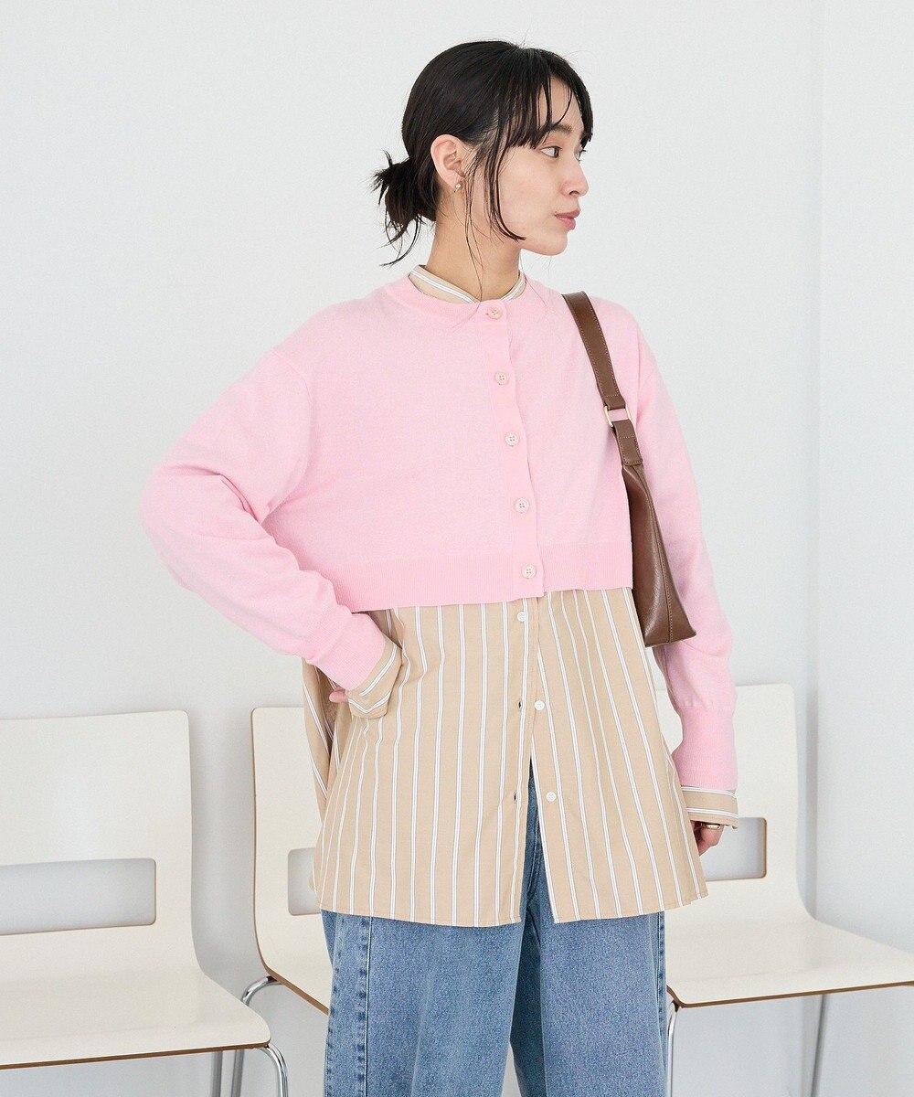 CRAFT STANDARD BOUTIQUE 選べる丈/クルーネックカーディガン 