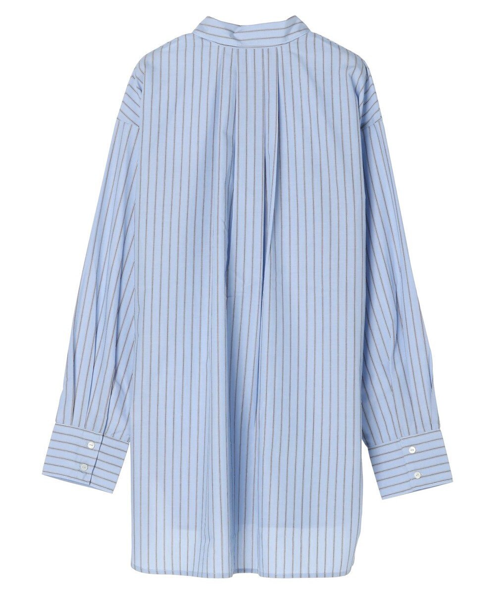 Green Parks 胸元ポケットイージーケアストライプシャツ 