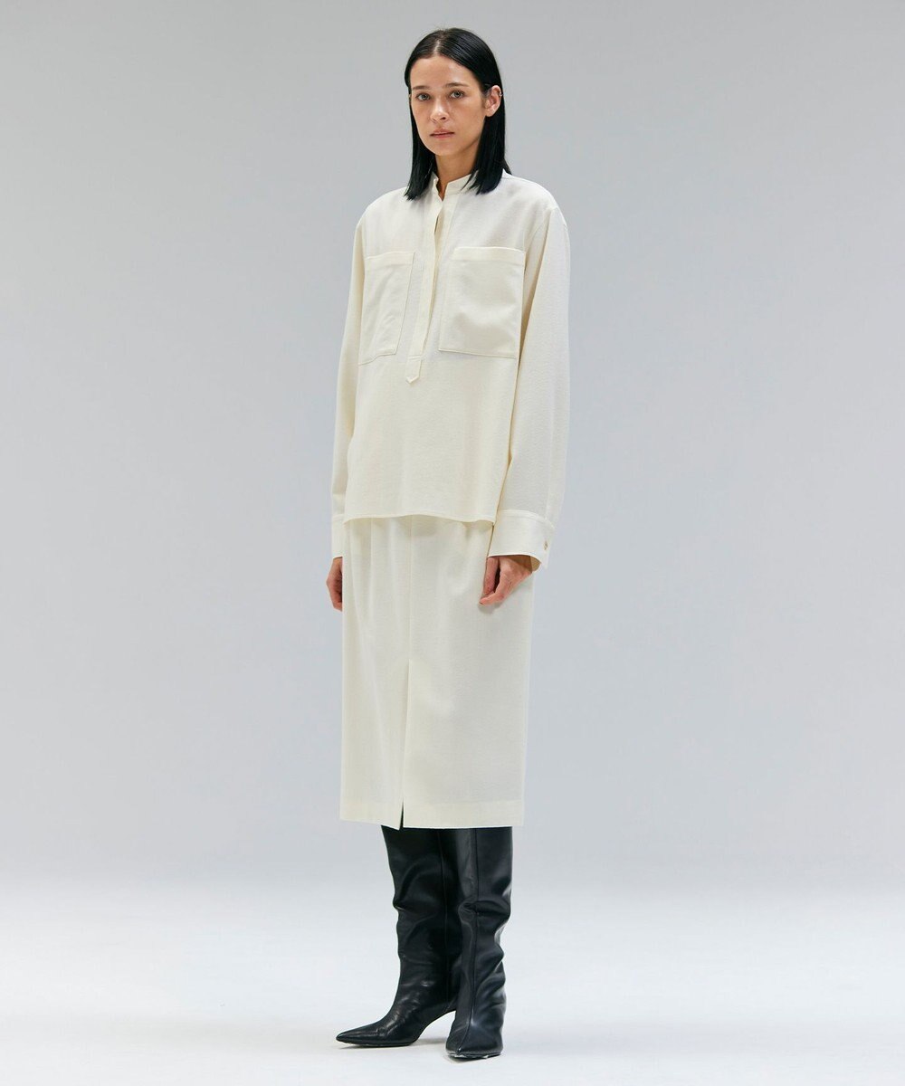 BEIGE， 【VERY NaVY12月号掲載】TERNES / 2タックウールスカート 