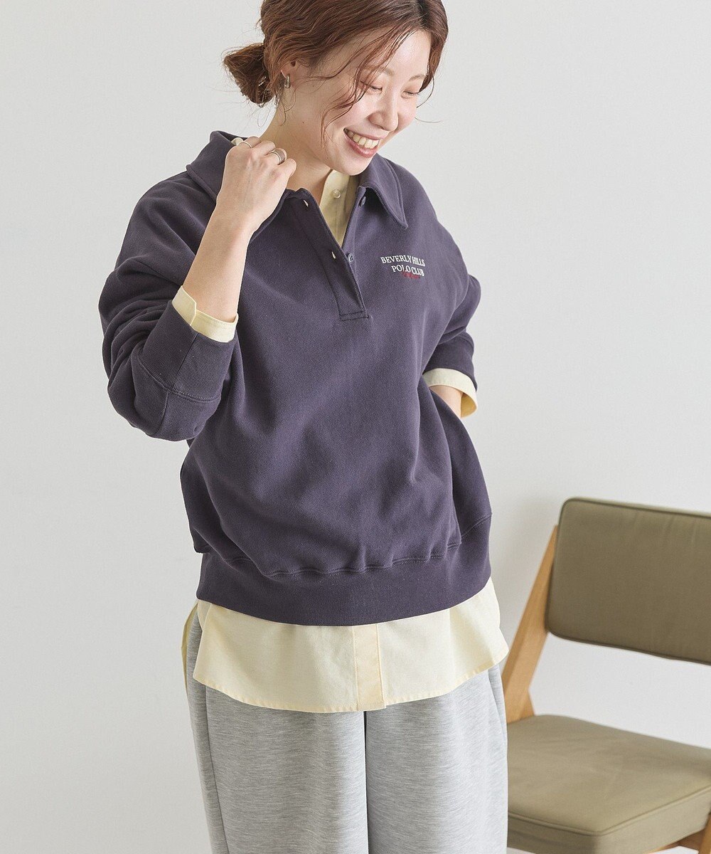 AMERICAN HOLIC 【BEVERLY HILLS POLO CLUB】裏毛ポロスウェット 