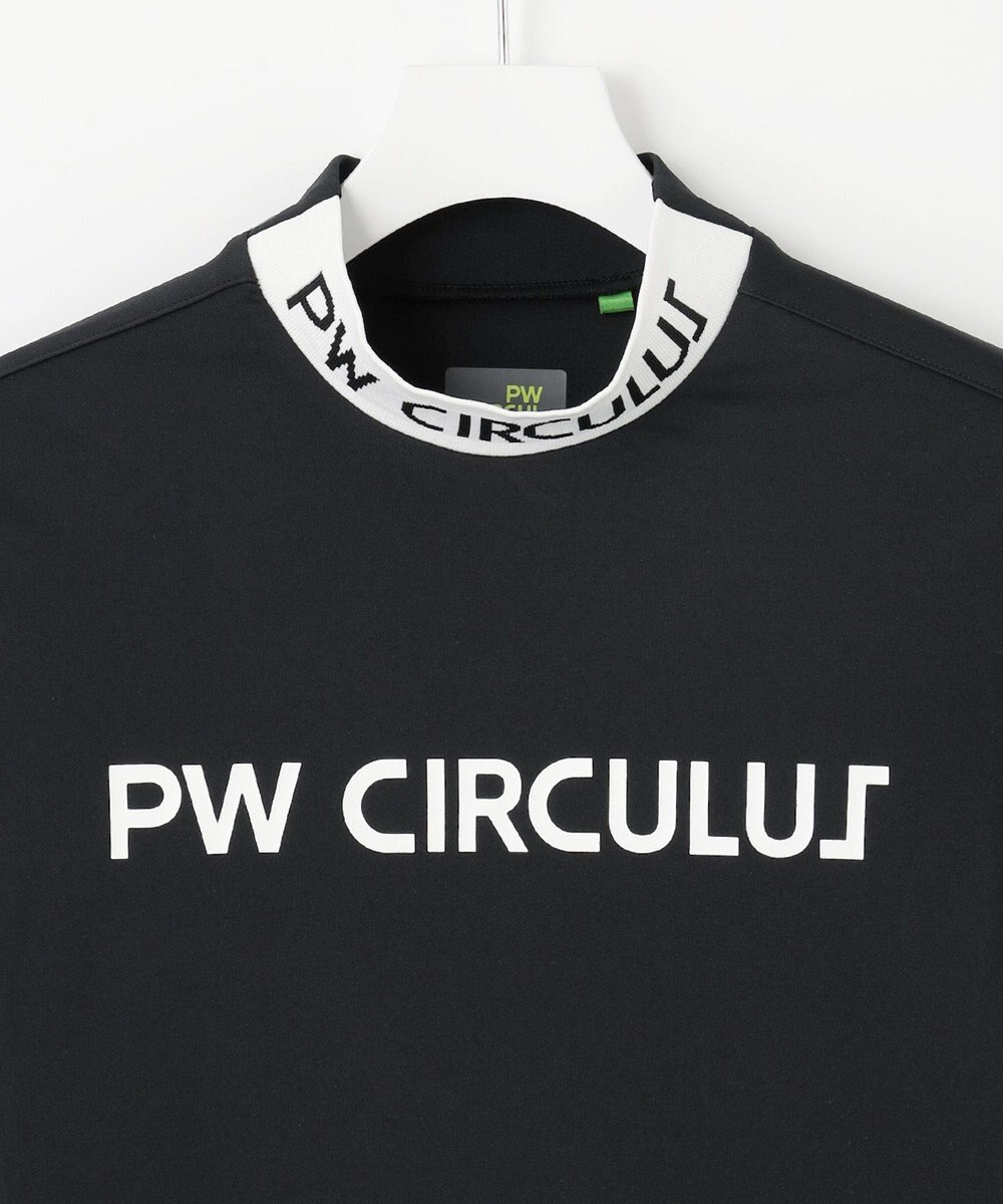 PW CIRCULUS 【WOMEN】【ストレッチ/UVケア/接触冷感/防透】バックロゴ モックネック シャツ 