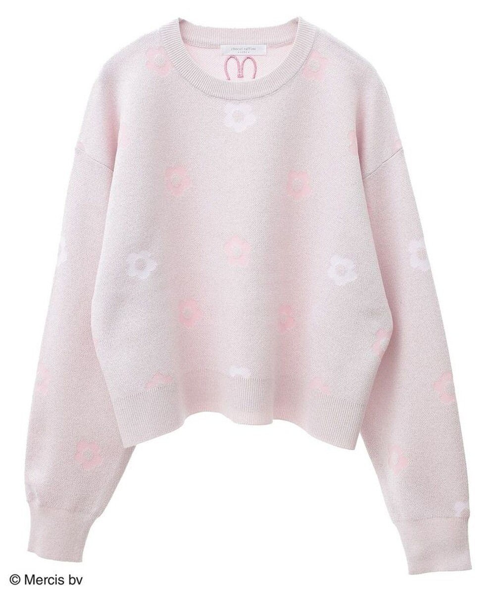 Green Parks Ｍｉｆｆｙ／フラワージャガードニットプルオーバー 