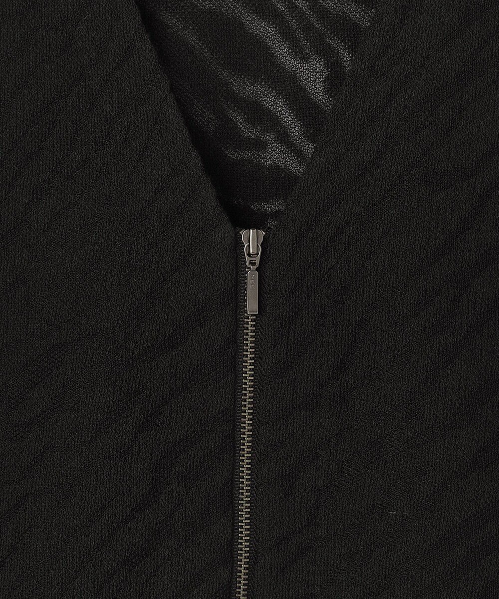 ICB L シアージャカード ニットブルゾン 