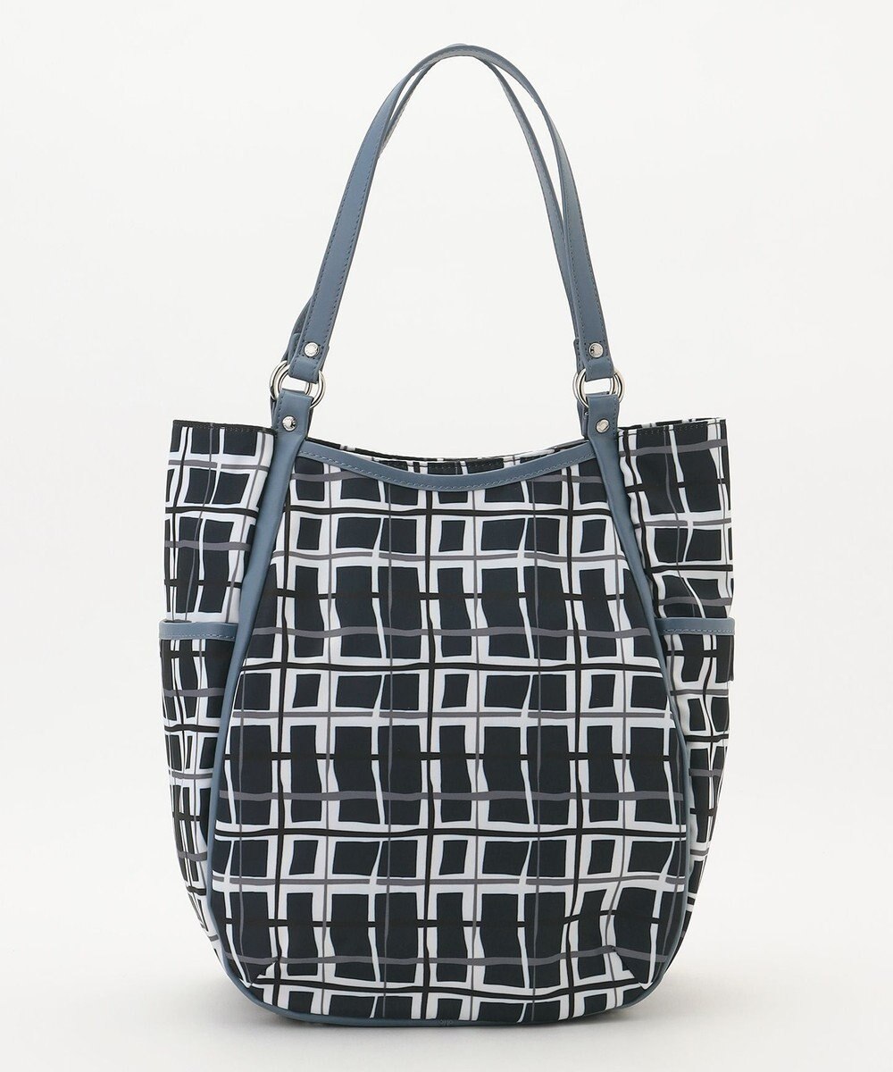 Y'SACCS ドローイングチェックトートバッグ 