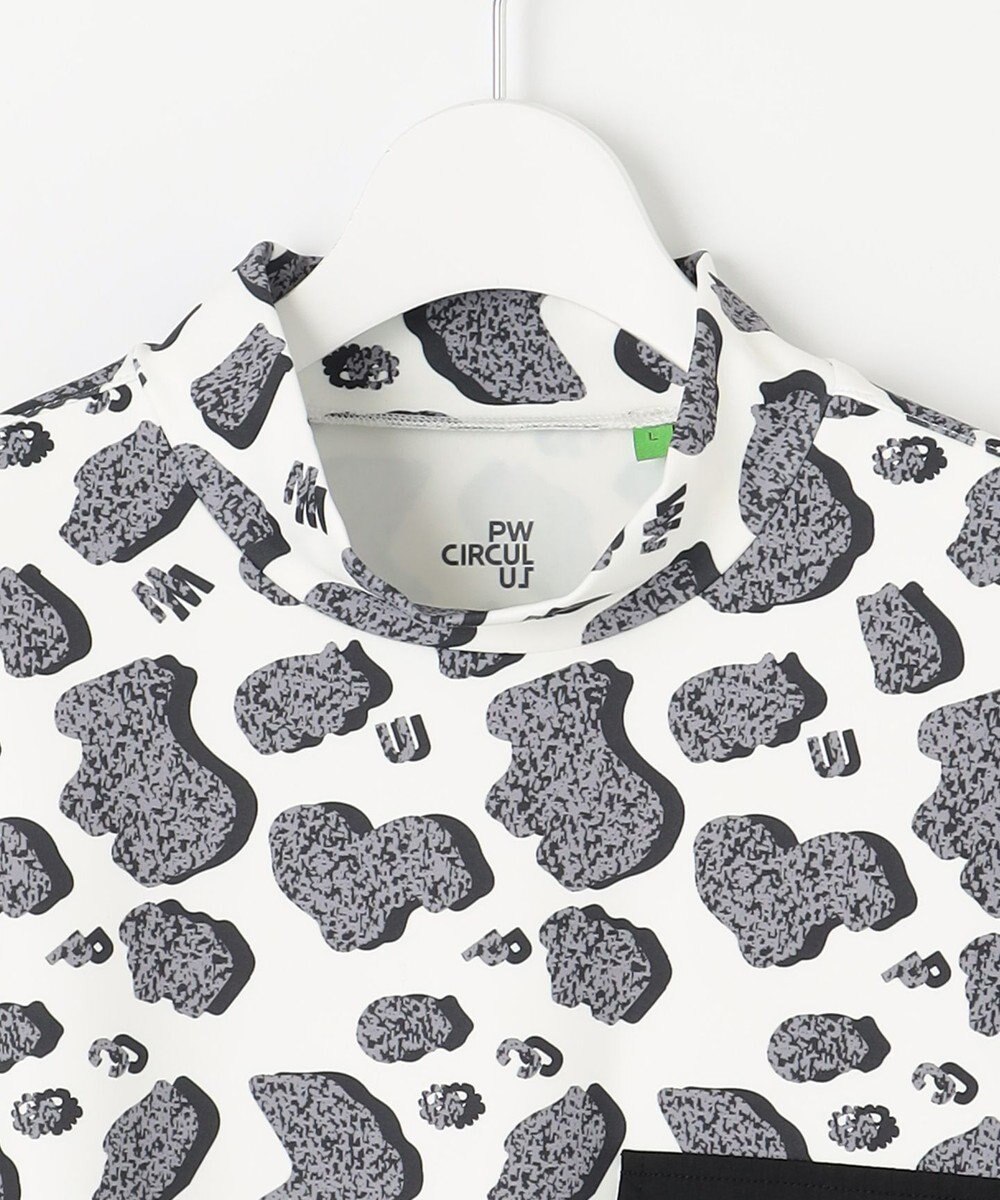 PW CIRCULUS 【UV遮蔽率99.5%  UVカット/速乾/ストレッチ】【MEN】アニマルドットポケットモックT ゴルフ 