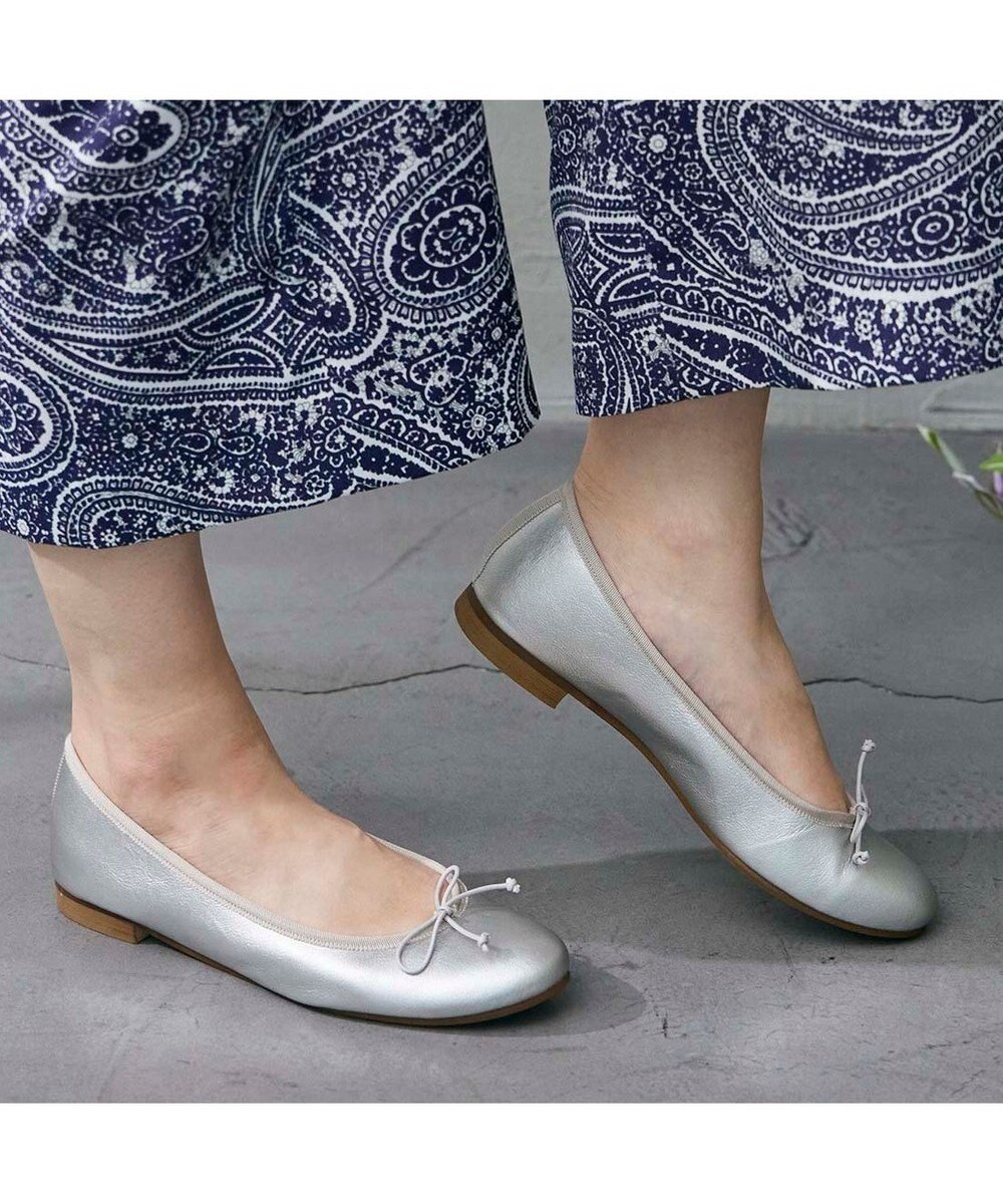 MODE ET JACOMO <MODE ET JACOMO>【レイン対応】ラウンドトゥバレエシューズ 