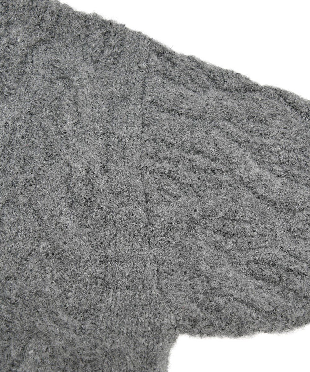 Green Parks ふわふわケーブルニットプルオーバー 