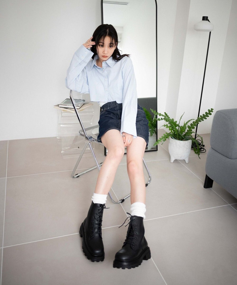 WEGO レースアップショートブーツ 