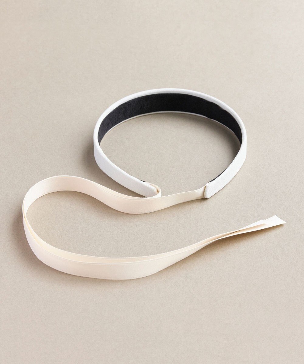 Phoebe ハングリボンカチューシャ　ホワイト 