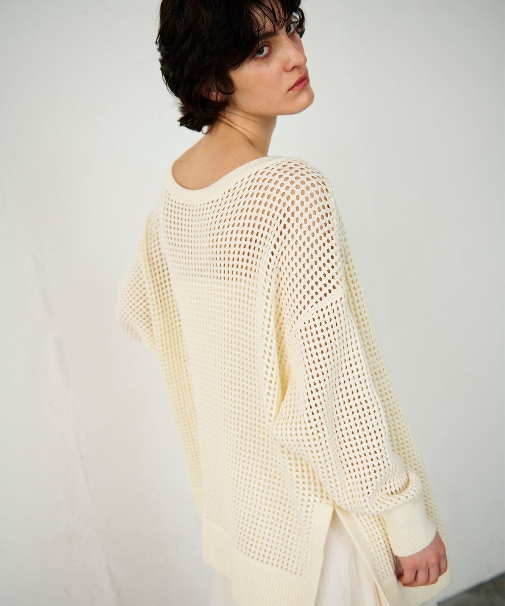 GRACE CONTINENTAL メッシュドルマン2WAYニット 