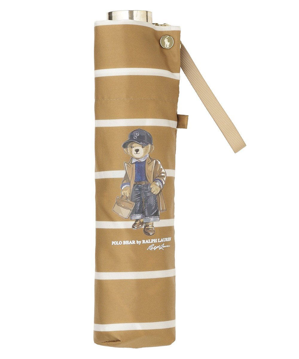 MOONBAT POLO RALPH LAUREN 折りたたみ傘 ボーダーストライプ POLO BEAR 