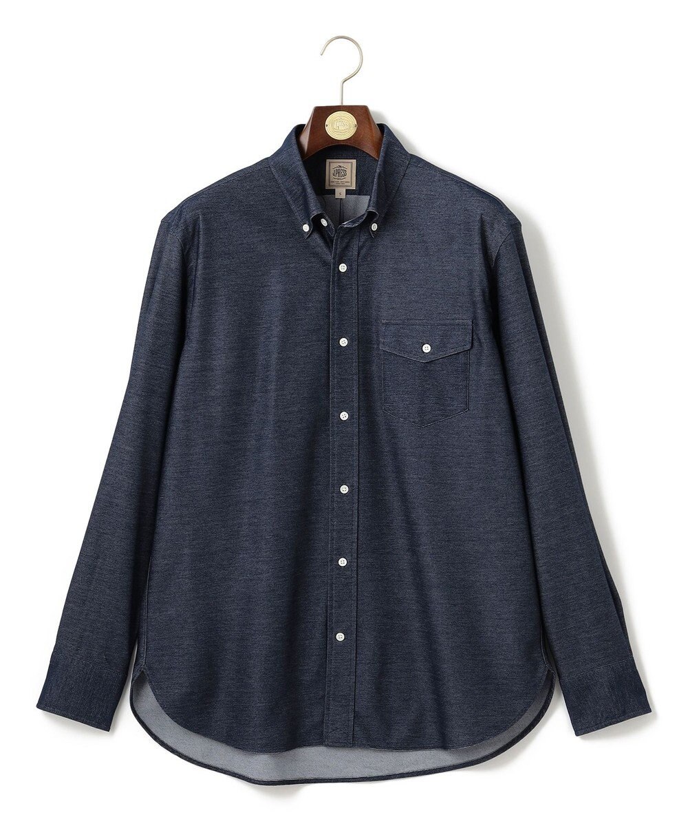J.PRESS MEN KANEMASA KNITTING デニムジャージ シャツ 