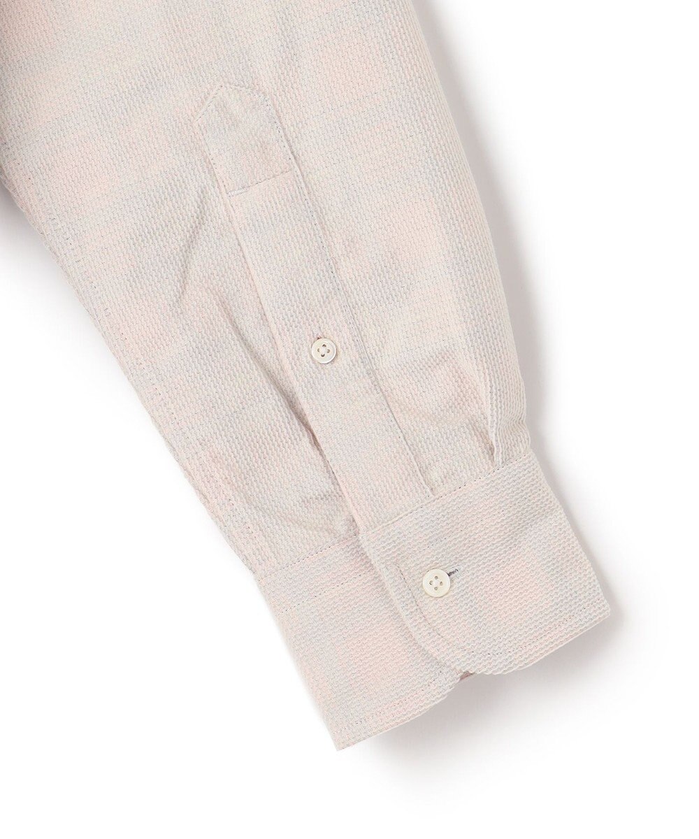 J.PRESS MEN Ｗフェイス キャラメルコールバンドカラー シャツ 