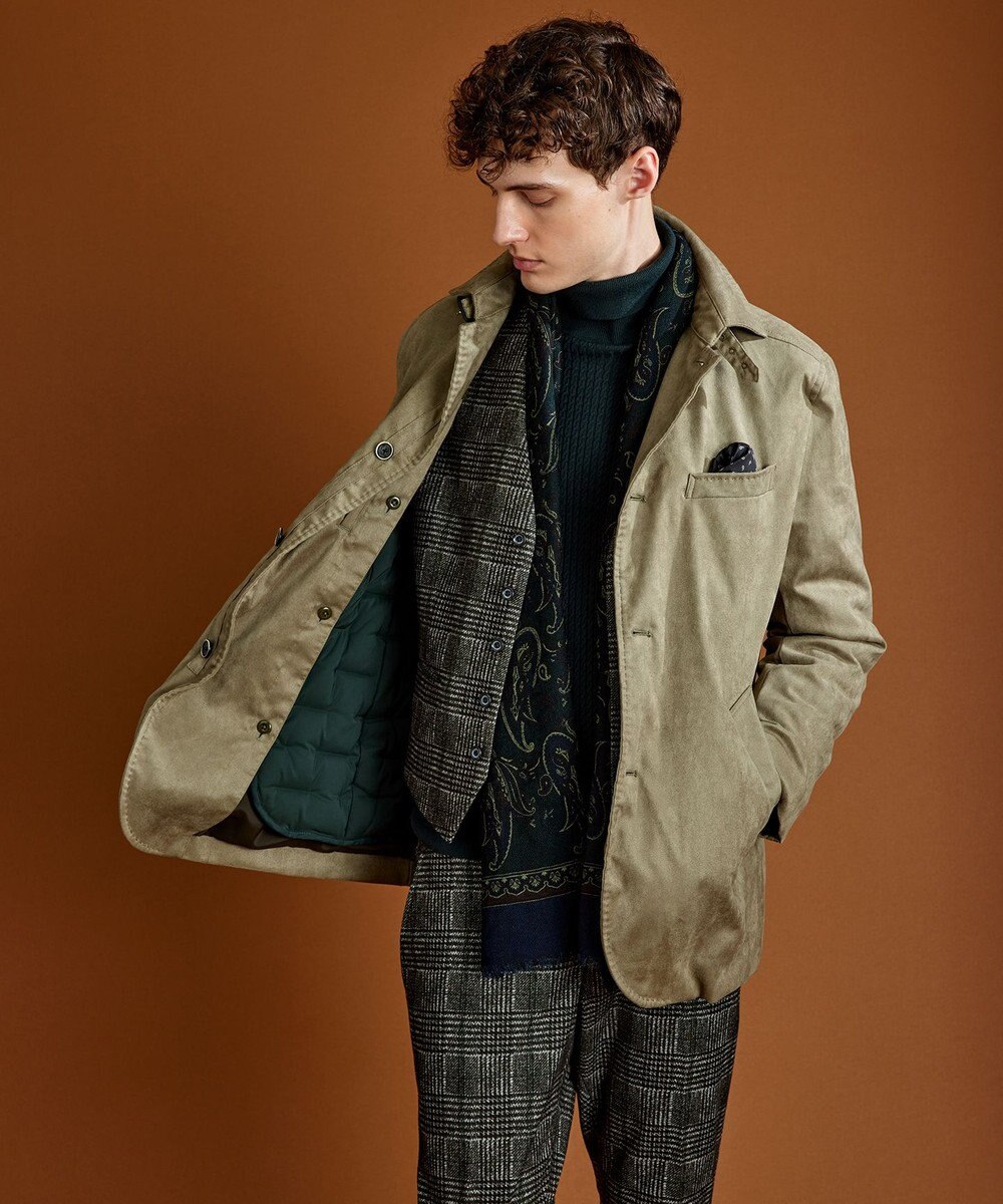 JOSEPH ABBOUD 【ストレッチ】フランネルジャージ ベスト 