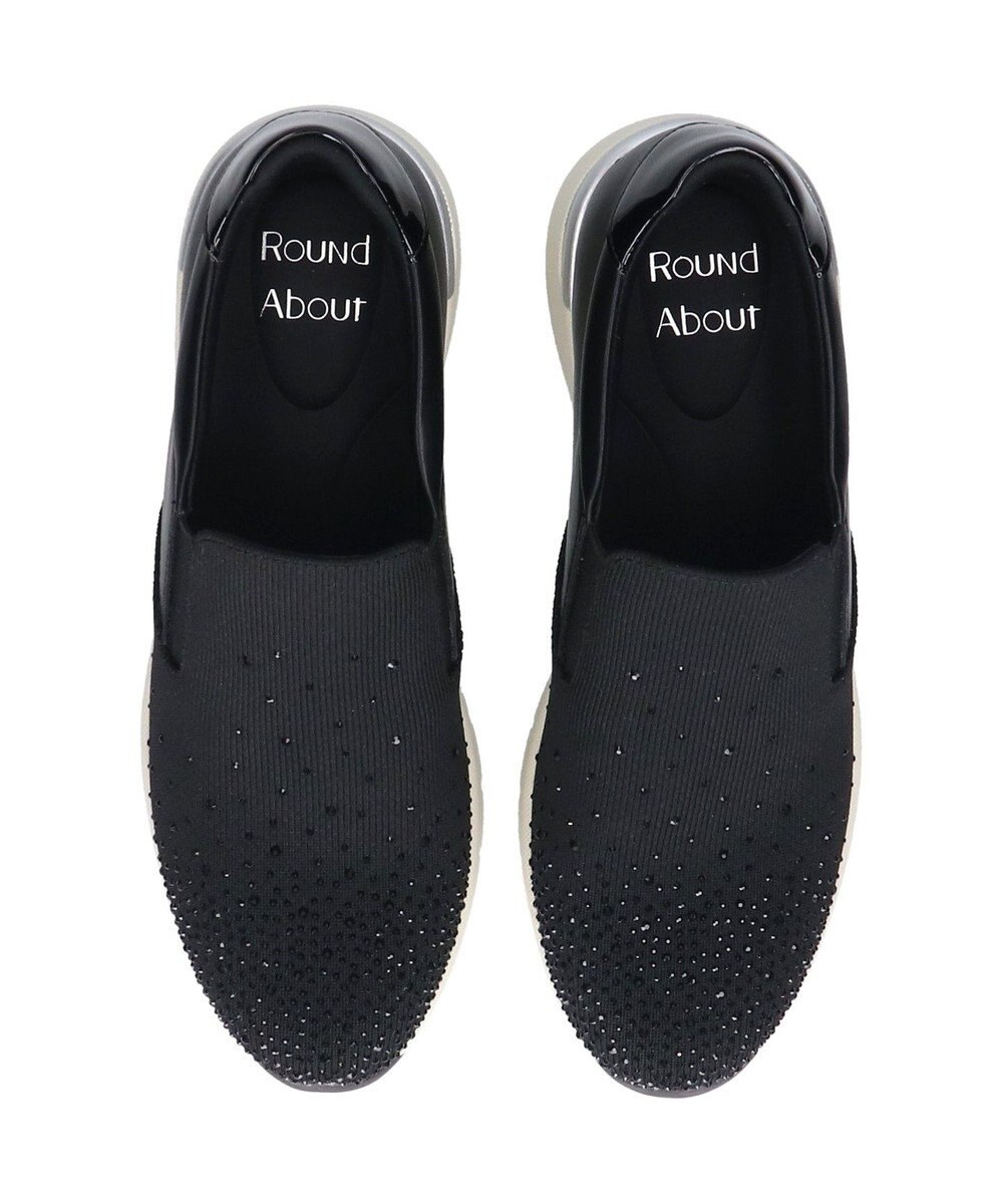 Bridget Birkin 【Round About】ラインストーンアクセントスリッポンスニーカー 