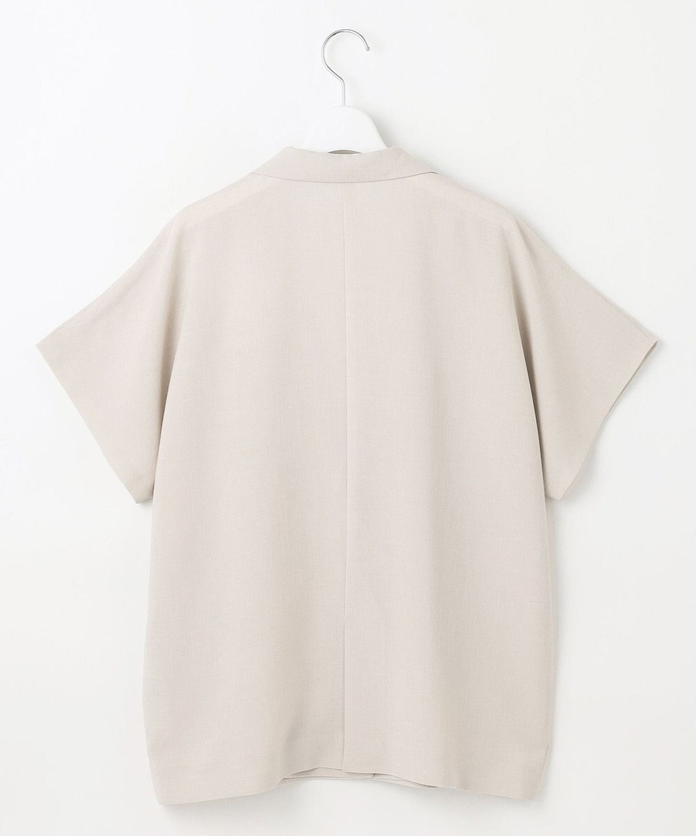 自由区 【カタログ掲載・セットアップ対応・接触冷感・UVカット・洗える】ライトリネンライクショートスリーブ ジャケット 