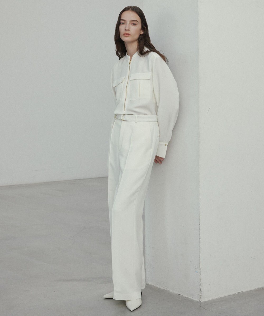 BEIGE， 【洗える・Precious 4月号掲載】JASMINE / ベルト付きワイドストレートパンツ 