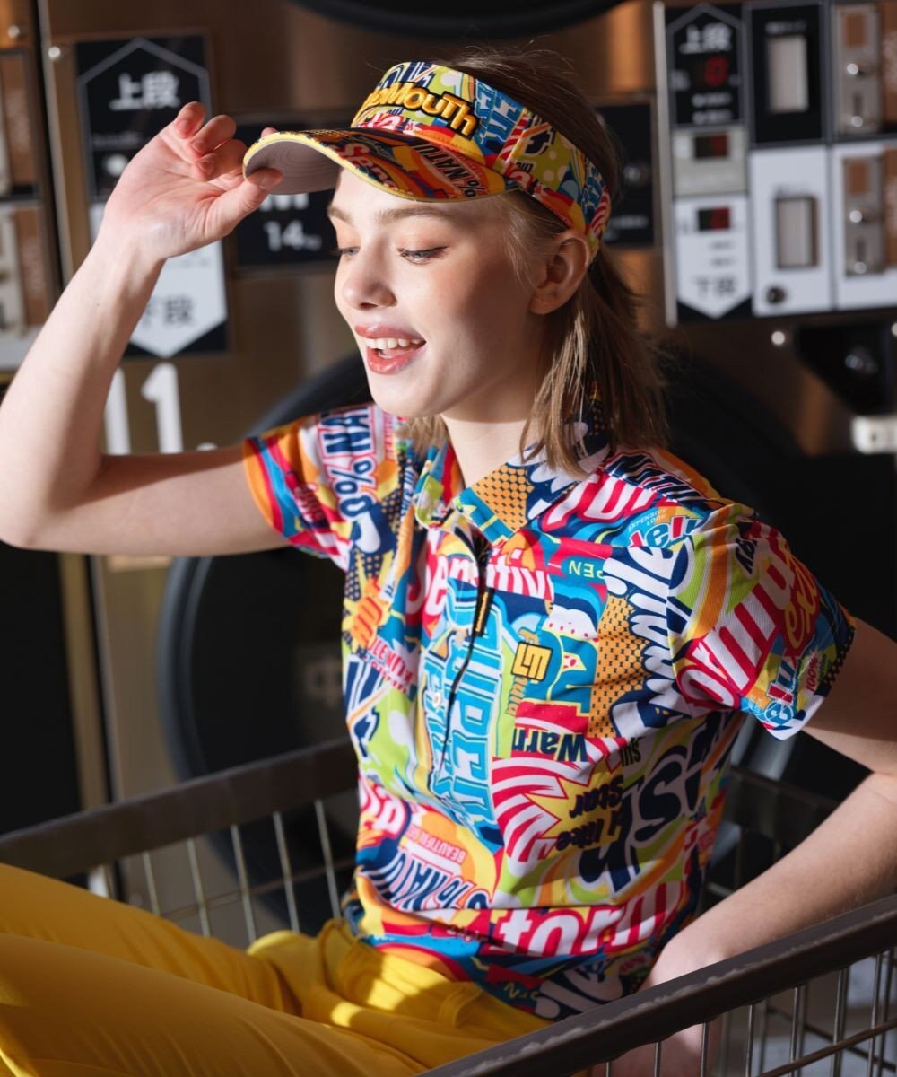 FILA GOLF／marie claire 【Loudmouth】柄ポロシャツ 