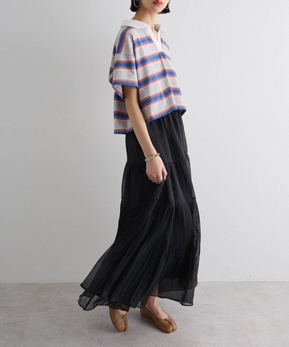 Green Parks エアリーティアードスカート 