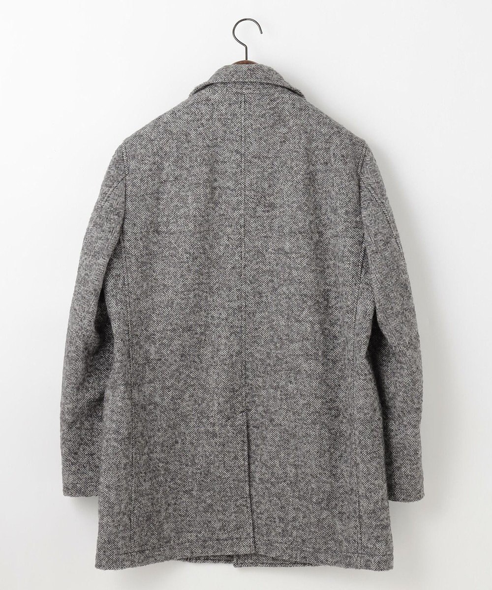 JOSEPH ABBOUD 【軽量/JAPANファブリック】アルパカヘリンボン ステンカラー コート 