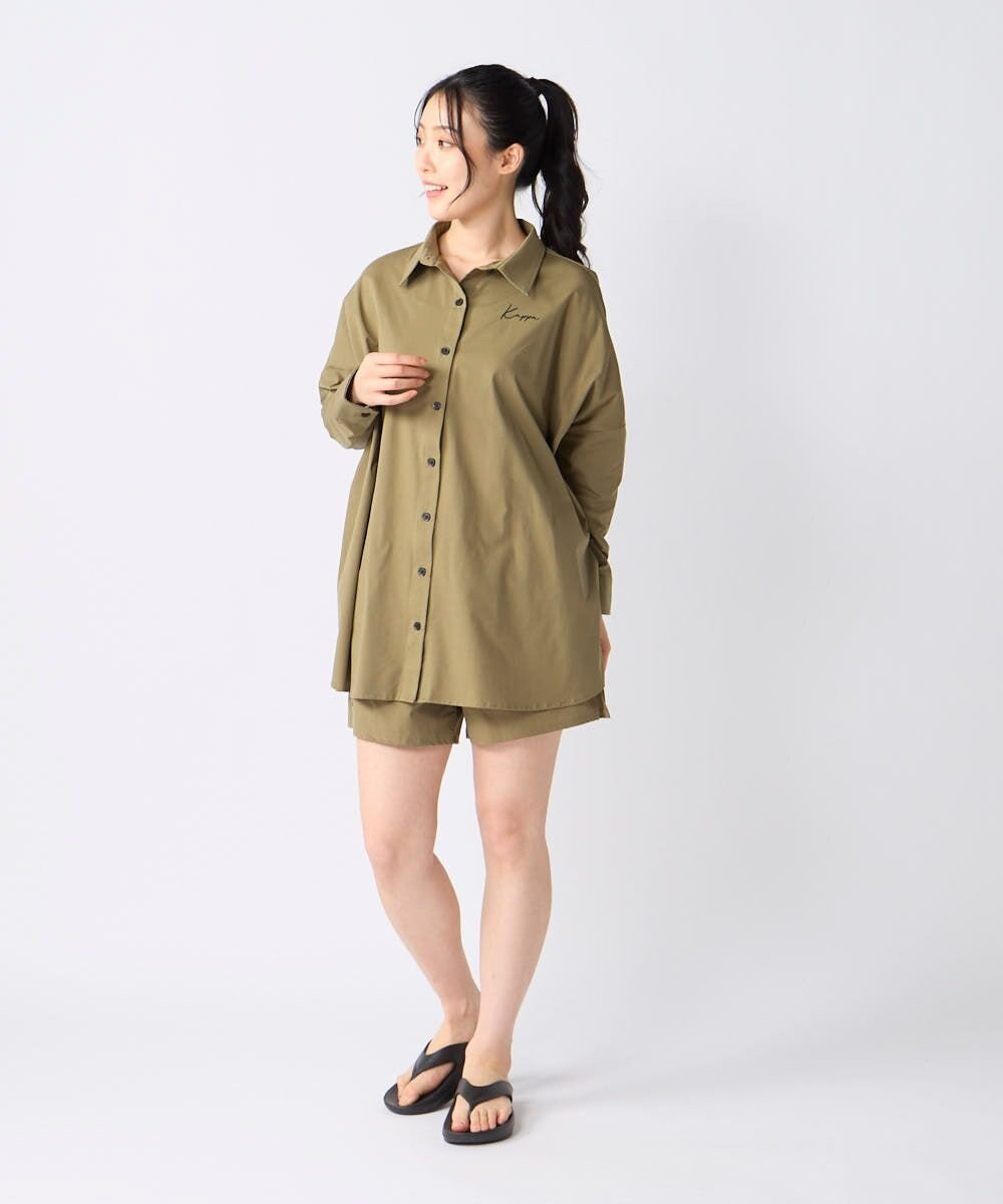 OP／FILA 【Kappa】オーバーサイズシャツ付き 水着4点セット 