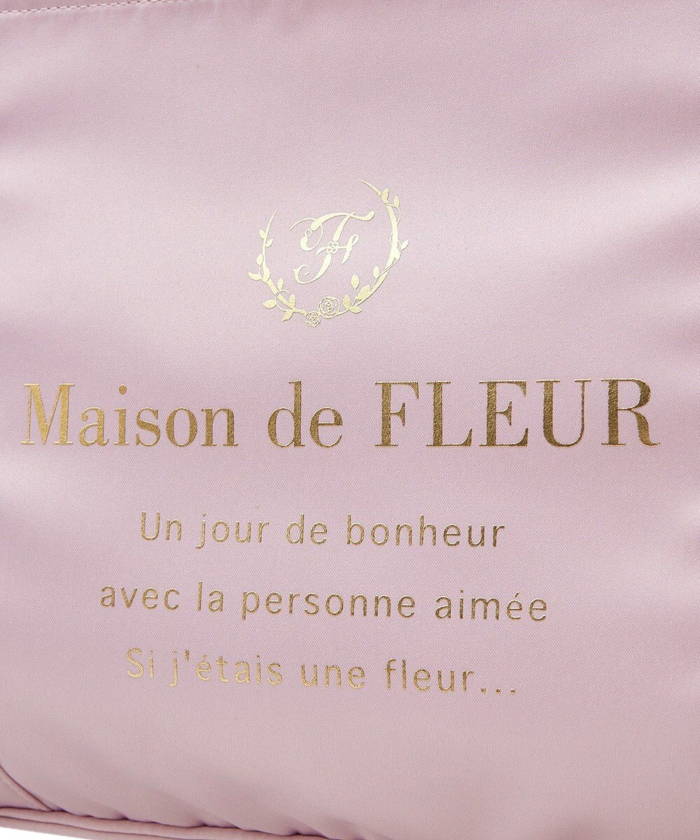 Maison de FLEUR EC限定サテンフリルキャリーオンバッグ 