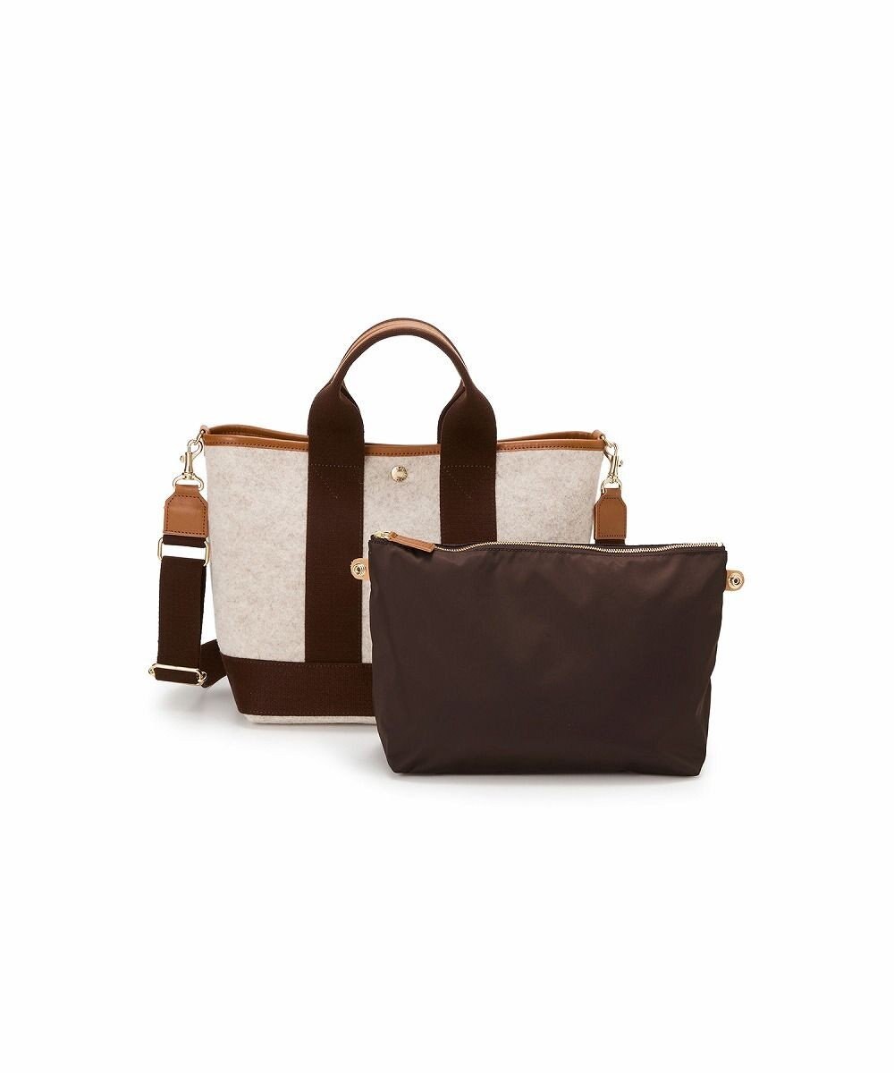 TOPKAPI 【Breath TOPKAPI】イタリアンフェルト ショルダー付 B5 トートバッグ M 