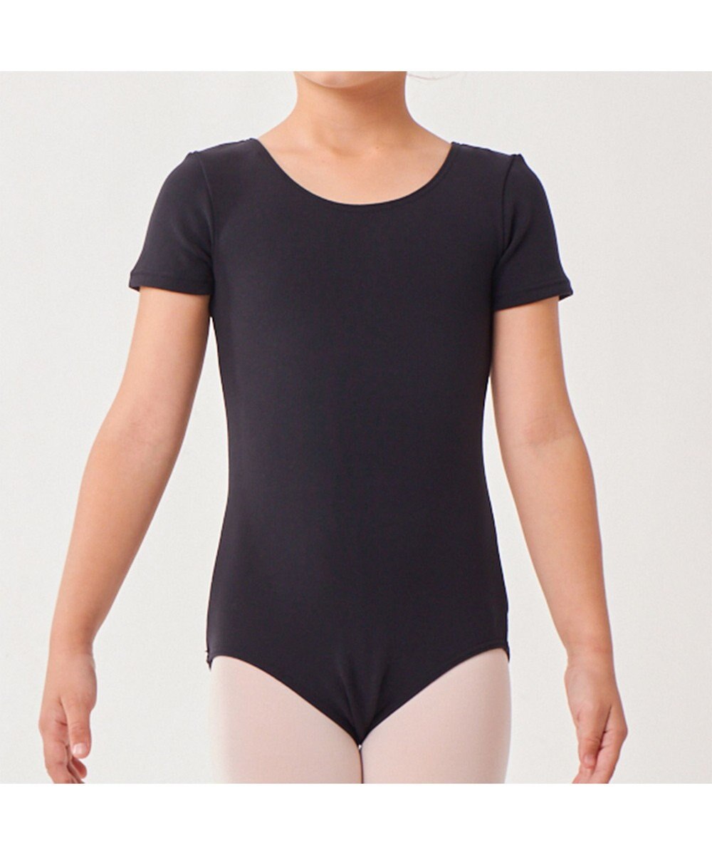 Chacott 丸首半袖レオタード（スムース） 