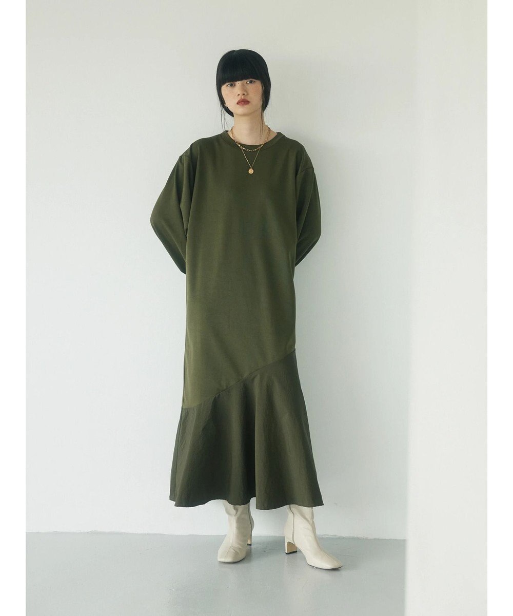 Green Parks armonia．布帛切り替えポンチワンピース 