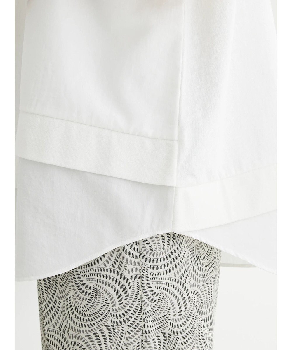 Green Parks 異素材切替ドッキングチュニック 