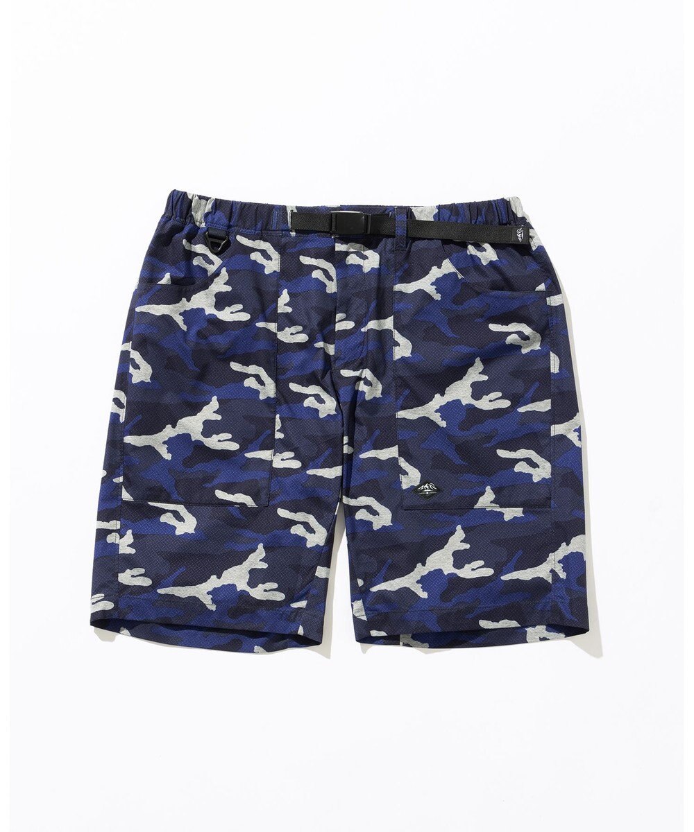 JOSEPH ABBOUD MOUNTAIN 【CREA掲載・ストレッチ/軽量/撥水】 エンボスカモフラージュ ショーツ 