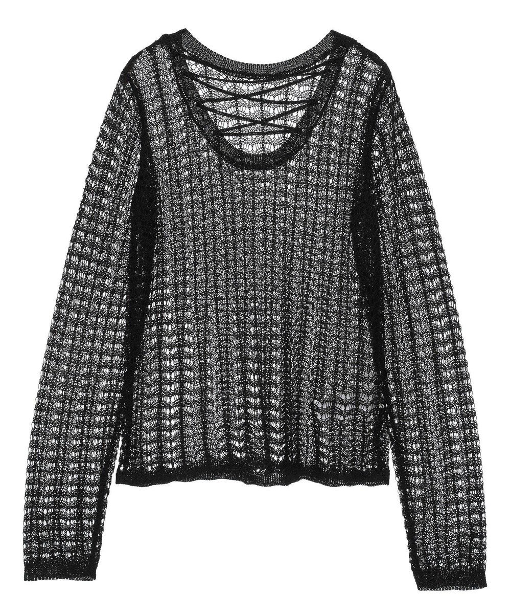 Green Parks ＳＥＴ２点　クロシェ風ニットプルオーバー 