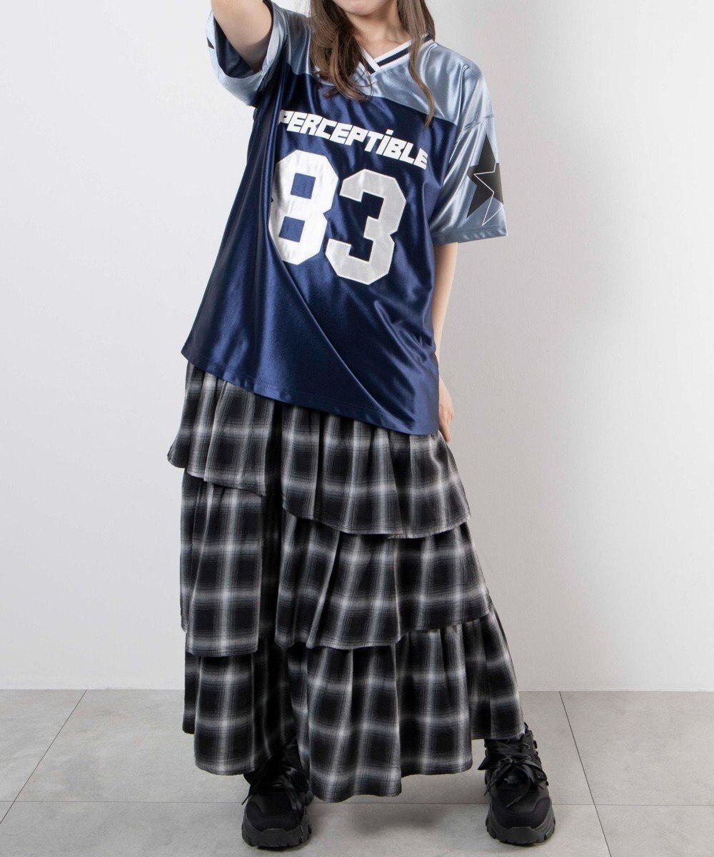 WEGO ダブルリボン厚底ダッドスニーカー 