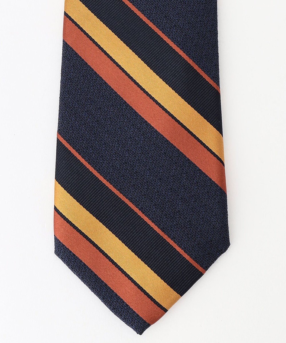 J.PRESS MEN ライトウェイトウールシルク レジメンタル ネクタイ 