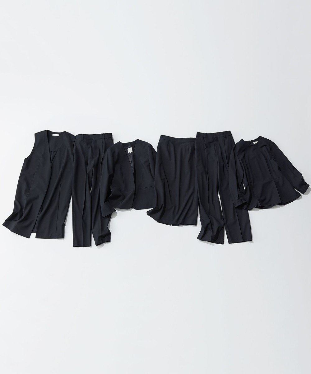 ANY 【洗濯機可/ストレッチ/ウエストゴム/セットアップ可】イージーケアタイトスカート 