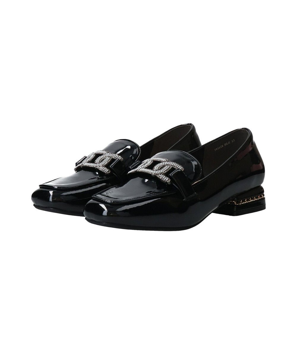 Bridget Birkin 【Bridget Birkin】パールヒールビジューバックルローファー 