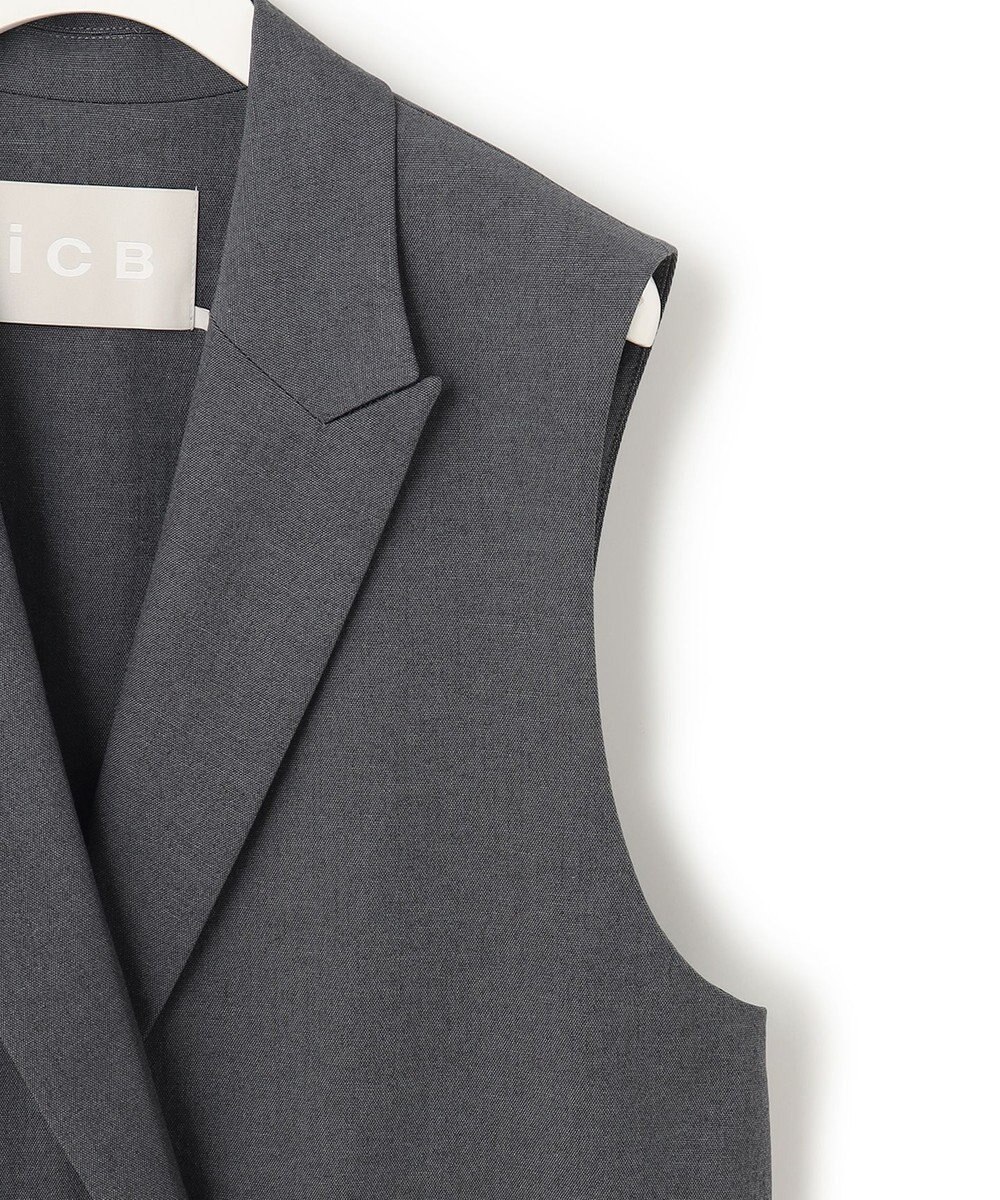 ICB 【セットアップ対応・洗える】 LooseWeave ロングジレ 