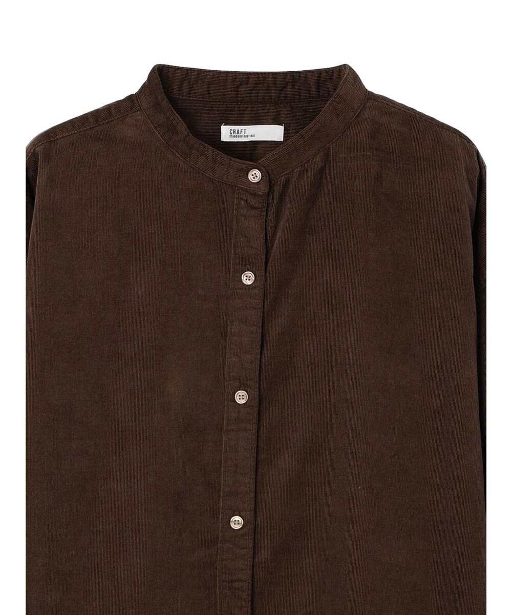 CRAFT STANDARD BOUTIQUE コーデュロイバンドカラーシャツ 