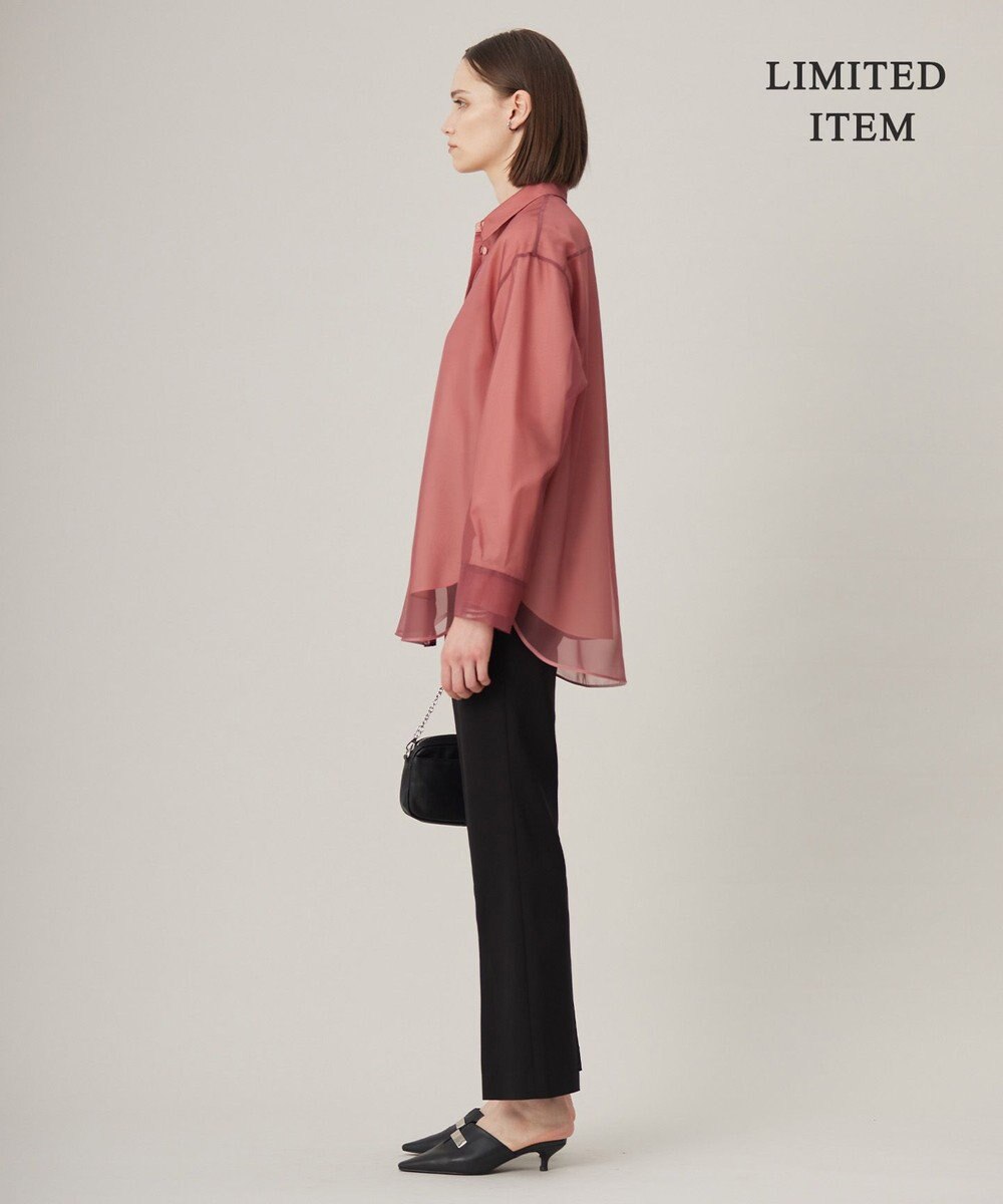 ICB 【WEB限定・洗える】キュプラハイパワーストレッチ セミフレアパンツ 