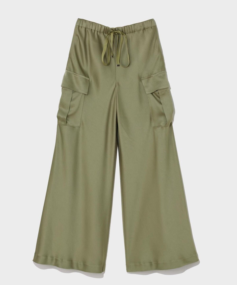 GRACE CONTINENTAL ダブルサテンイージーパンツ 