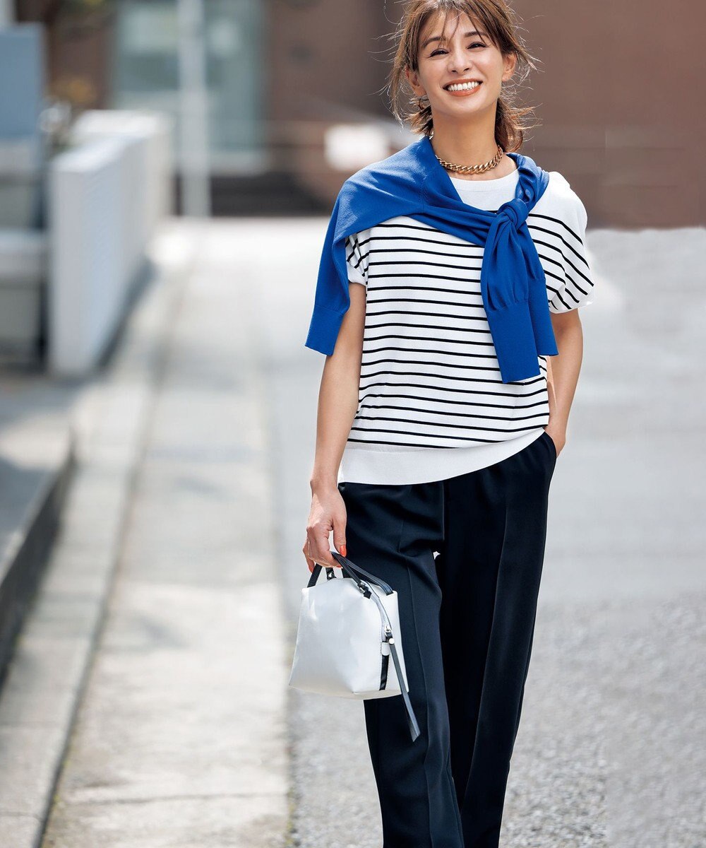 UNFILO カラー テーパードパンツ 