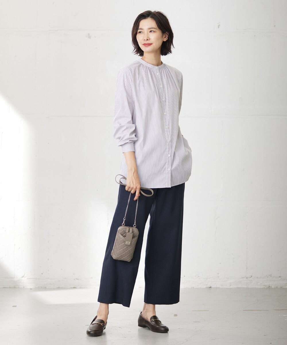 J.PRESS LADIES S 【洗える】LANATEC シャークスキン&ヘリンボーン パンツ 