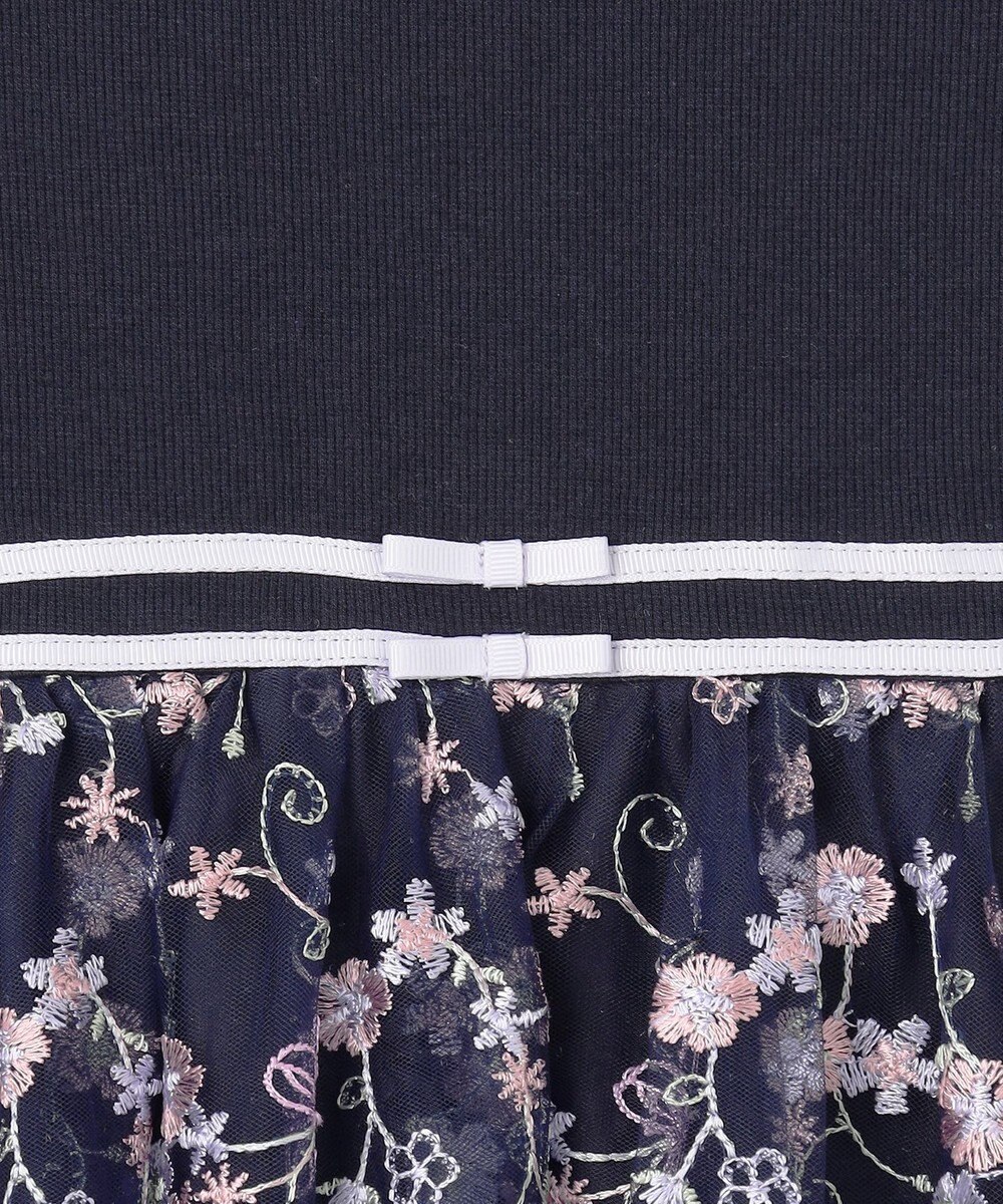 ANY KIDS 刺繍 チュール ワンピース 