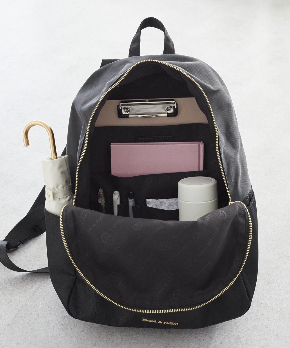 Maison de FLEUR 撥水加工オペラリボンリュック 