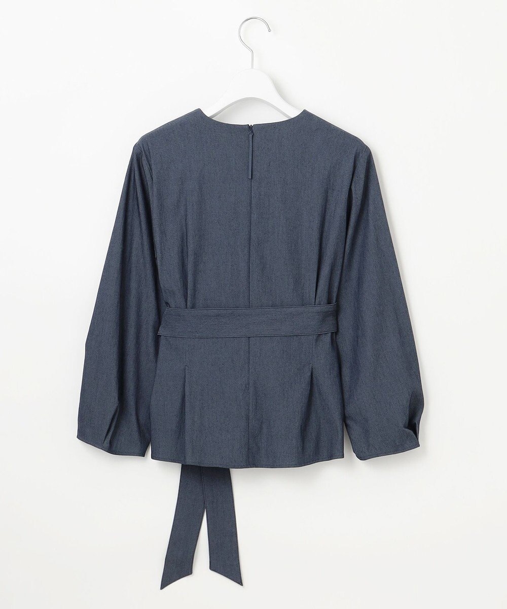 自由区 S 【セットアップ対応・洗える】ドレープツイルプルオーバー ブラウス 